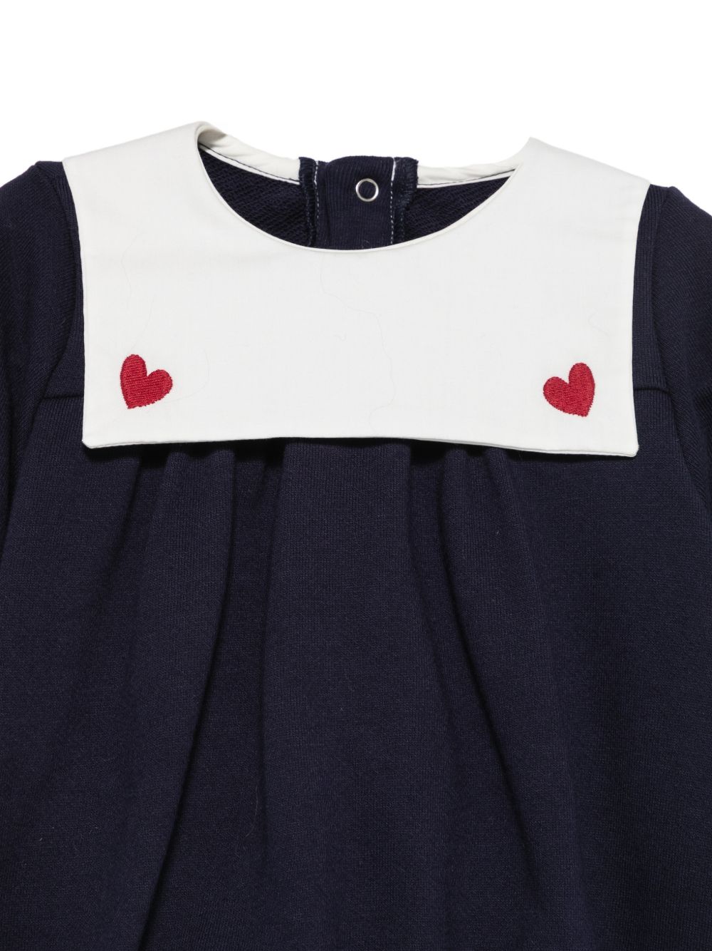 Tutina per neonata Petit Bateau Kids blu con colletto alla marinara A0GPO 01 PETIT BATEAU KIDS 