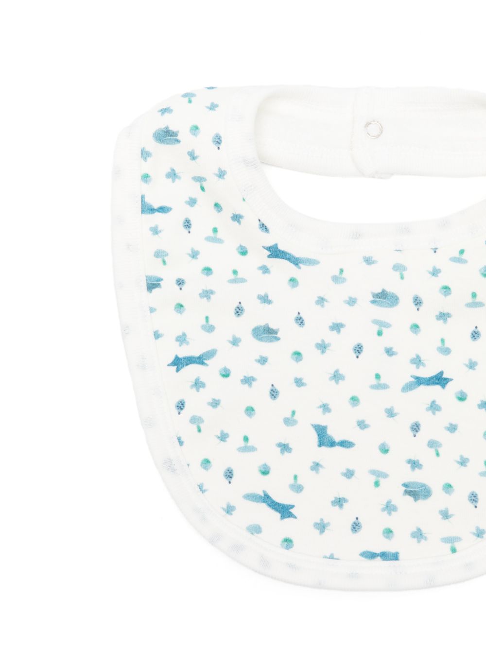 Bavaglino per neonato Petit Bateau Kids bianco con stampa grafica A0GPR 01 PETIT BATEAU KIDS 