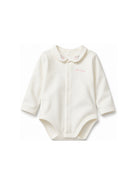 Tutina per neonati Petit Bateau Kids bianca con colletto alla Peter Pan A0GQ9 03 PETIT BATEAU KIDS 