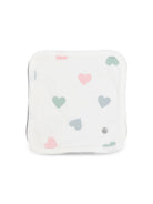 Asciugamano da bagno per neonati Petit Bateau Kids bianco con stampa a cuori A0GQR 01 PETIT BATEAU KIDS 