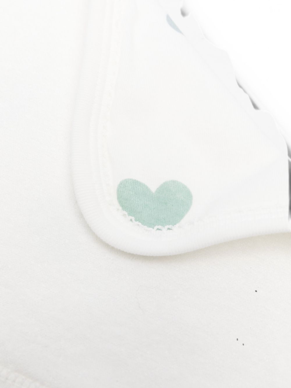 Asciugamano da bagno per neonati Petit Bateau Kids bianco con stampa a cuori A0GQR 01 PETIT BATEAU KIDS 