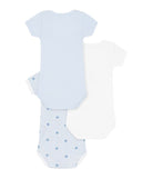 Set di tre body per neonato Petit Bateau multicolore con stampa grafica A0GYB 00 PETIT BATEAU KIDS 