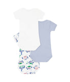 Set di tre body per neonato Petit Bateau Kids multicolore con motivo Torre Eiffel A0GYC 00 PETIT BATEAU KIDS 