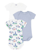 Set di tre body per neonato Petit Bateau Kids multicolore con motivo Torre Eiffel A0GYC 00 PETIT BATEAU KIDS 