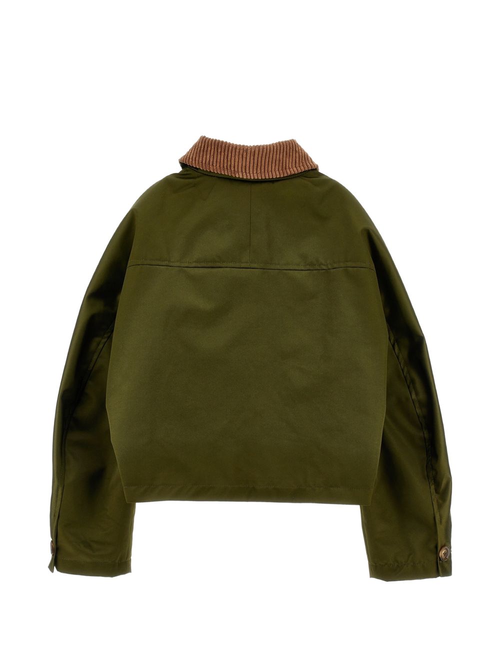 Giacca crop per bambina Philosophy verde con colletto a coste I1H105 8913 0023 PHILOSOPHY KIDS 
