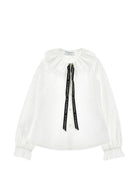 Blusa per bambina Philophy di Lorenzo Serafini Kids bianca con colletto con ruches I1H302 8116 0150 PHILOSOPHY KIDS 