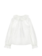 Blusa per bambina Philophy di Lorenzo Serafini Kids bianca con colletto con ruches I1H302 8116 0150 PHILOSOPHY KIDS 