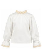 Blusa per bambina Philosophy di Lorenzo Serafini Kids bianca con colletto in pizzo I1H304 8116 0001 PHILOSOPHY KIDS 