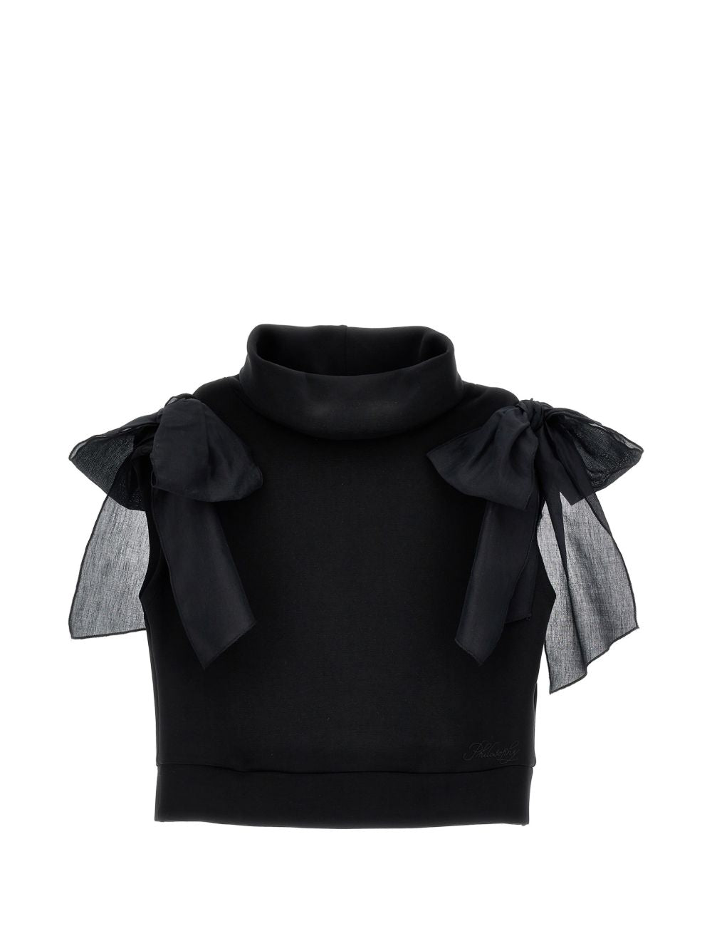 Top per bambina Philosophy di Lorenzo Serafini Kids nero a collo alto I1H305 8209 0050 PHILOSOPHY KIDS 