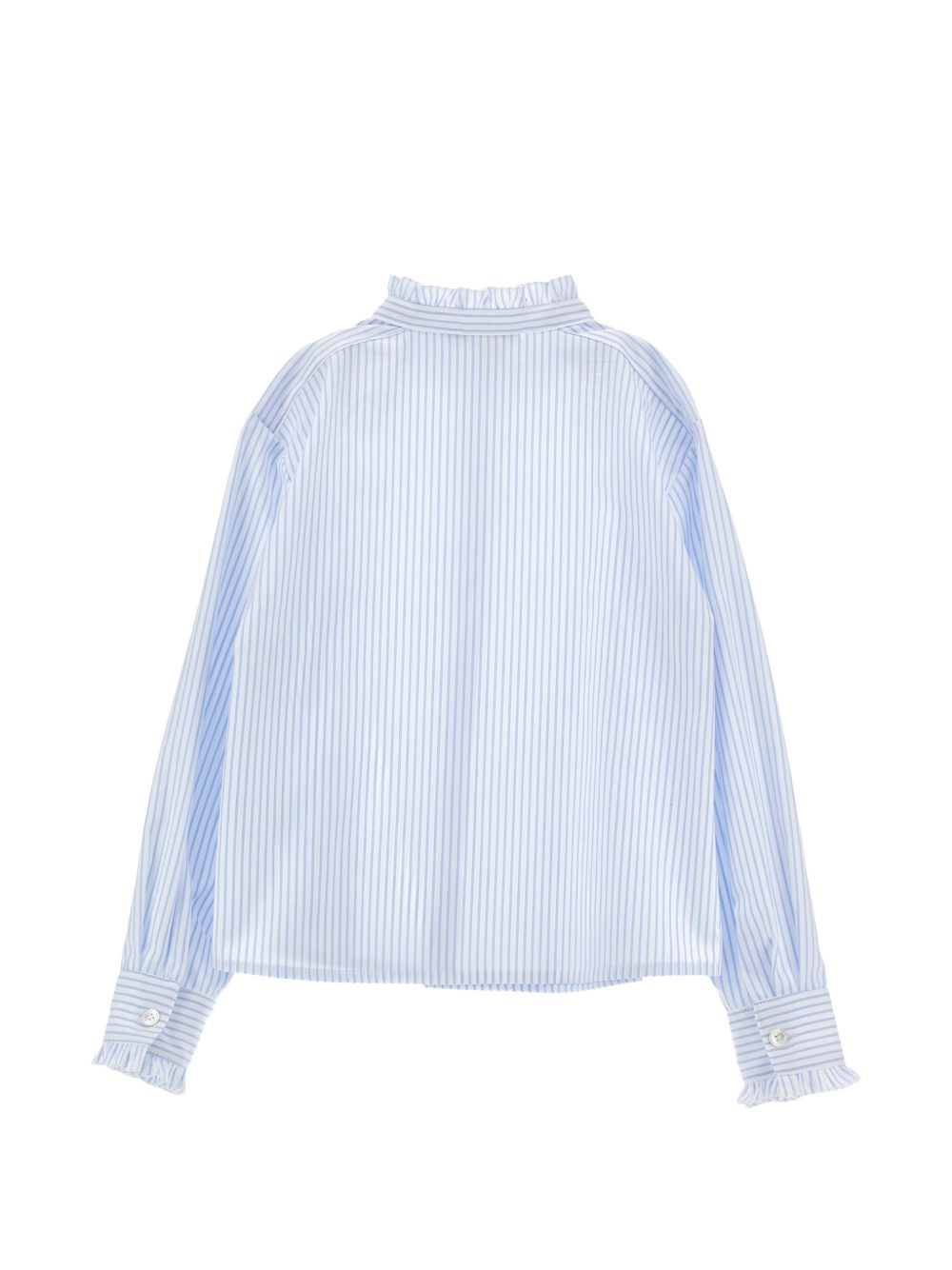 Camicia per bambina Philosophy di Lorenzo Serafini Kids azzurra con design a righe I1H311 8128 0152 PHILOSOPHY KIDS 