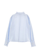 Camicia per bambina Philosophy di Lorenzo Serafini Kids azzurra con design a righe I1H311 8128 0152 PHILOSOPHY KIDS 
