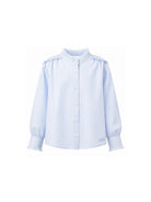 Camicia per bambina Philosophy di Lorenzo Serafini Kids azzurra con design a righe I1H311 8128 0152 PHILOSOPHY KIDS 