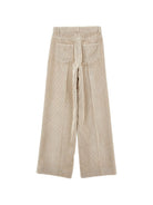 Pantaloni per bambina Philosophy di Lorenzo Serafini Kids beige con trama a coste I1H402 8854 0002 PHILOSOPHY KIDS 