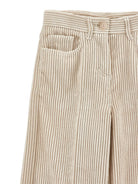 Pantaloni per bambina Philosophy di Lorenzo Serafini Kids beige con trama a coste I1H402 8854 0002 PHILOSOPHY KIDS 