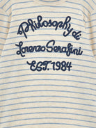 Maglione per bambina Philosophy di Lorenzo Serafini Kids multicolore con design a righe I1H605 8215 0252 PHILOSOPHY KIDS 
