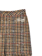 Gonna per bambina Philosophy di Lorenzo Serafini Kids marrone con motivo in pied-de-poule I1H700 8322 0084 PHILOSOPHY KIDS 