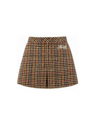 Gonna per bambina Philosophy di Lorenzo Serafini Kids marrone con motivo in pied-de-poule I1H700 8322 0084 PHILOSOPHY KIDS 