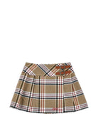 Gonna per bambina Philosophy di Lorenzo Serafini Kids marrone con motivo a quadri I1H701 8151 0306 PHILOSOPHY KIDS 