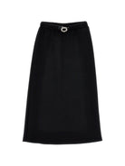 Gonna per bambina Philosophy di Lorenzo Serafini Kids nera con cintura con strass I1H707 8209 0050 PHILOSOPHY KIDS 