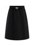 Gonna per bambina Philosophy di Lorenzo Serafini Kids nera con cintura con strass I1H707 8209 0050 PHILOSOPHY KIDS 