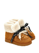 Stivali per bambina Philosophy di Lorenzo Serafini Kids marrone con inserti in shearling I8H004 8776 0006 PHILOSOPHY KIDS 