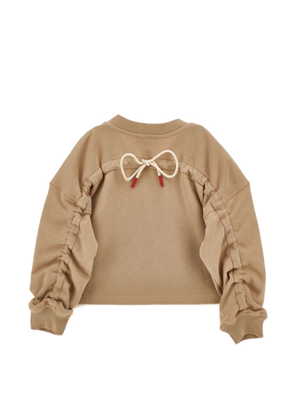 Felpa per bambina Philosophy Kids beige con arricciatura sulle spalle I9H607 8053 0003 PHILOSOPHY KIDS 