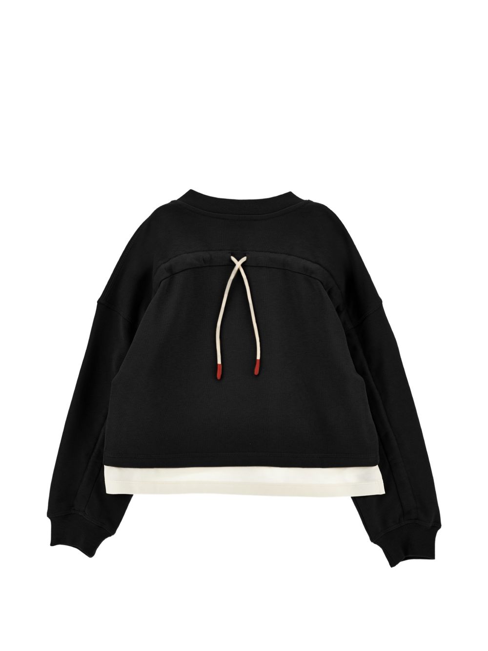 Felpa per bambina Philosophy di Lorenzo Serafini Kids nera con logo ricamato sul davanti I9H607 8053 0050 PHILOSOPHY KIDS 