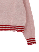 Maglione per bambina Philosophy Kids rosa con bordo a contrasto I9H614 8715 0091 PHILOSOPHY KIDS 