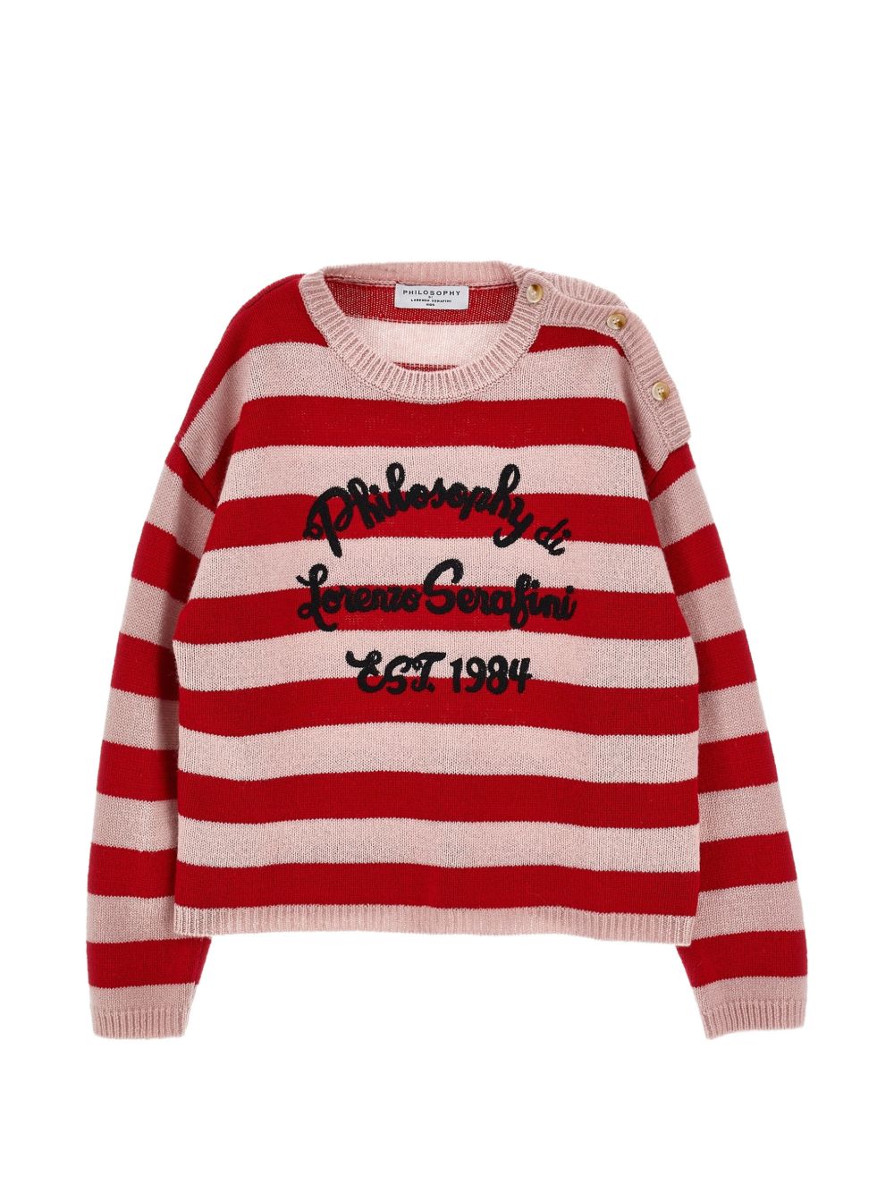 Maglione per bambina Philosophy Di Lorenzo Serafini Kids multicolore con design a righe I9H616 8716 9143 PHILOSOPHY KIDS 