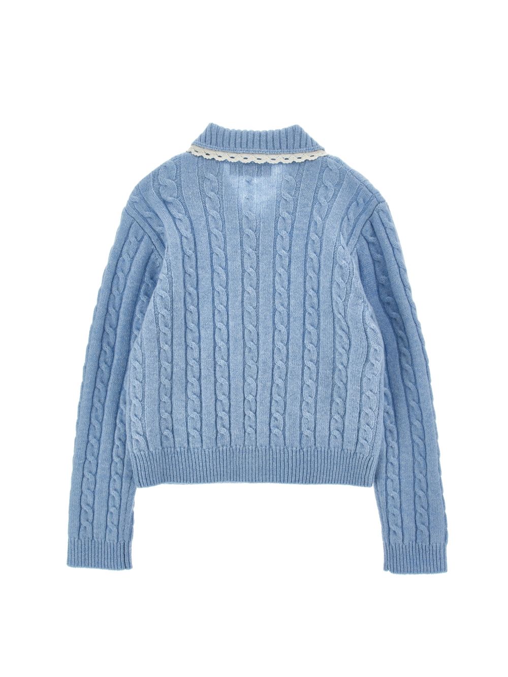 Felpa per bambina Philosophy di Lorenzo Serafini Kids azzurra con logo ricamato sul retro I9H802 8716 0052 PHILOSOPHY KIDS 