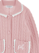 Maglione per bambina Philosophy di Lorenzo Serafini Kids rosa con maglia intrecciata I9H802 8716 0091 PHILOSOPHY KIDS 