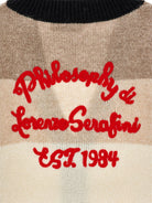 Maglione per bambina Philosophy di Lorenzo Serafini Kids multicolore con design a righe I9H803 8711 0084 PHILOSOPHY KIDS 