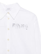 Camicia per bambina Pinko Kids bianca con colletto classico KFCA0420CA027 0928 PINKO KIDS 