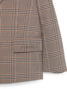 Giacca per bambina Pinko Kids marrone con motivo a quadri KFGC0090TQ006 D999 PINKO KIDS 