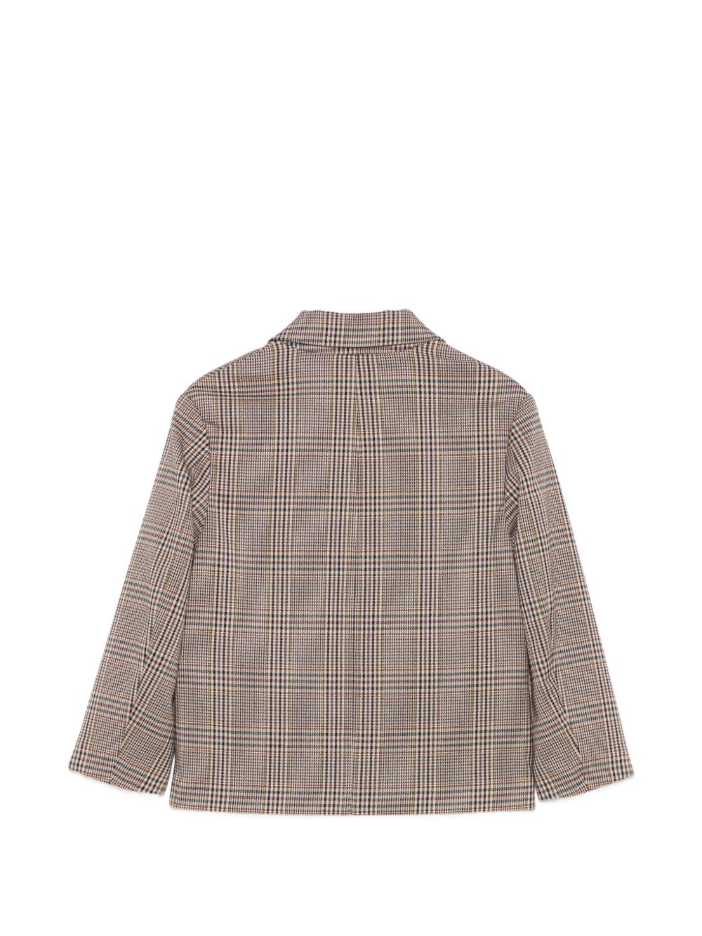 Giacca per bambina Pinko Kids marrone con motivo a quadri KFGC0090TQ006 D999 PINKO KIDS 