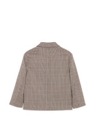 Giacca per bambina Pinko Kids marrone con motivo a quadri KFGC0090TQ006 D999 PINKO KIDS 