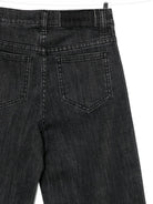 Jeans per bambina Pinko Kids grigio a gamba ampia con strass KFPA071CDS061 5026 PINKO KIDS 