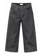 Jeans per bambina Pinko Kids grigio a gamba ampia con strass KFPA071CDS061 5026 PINKO KIDS 