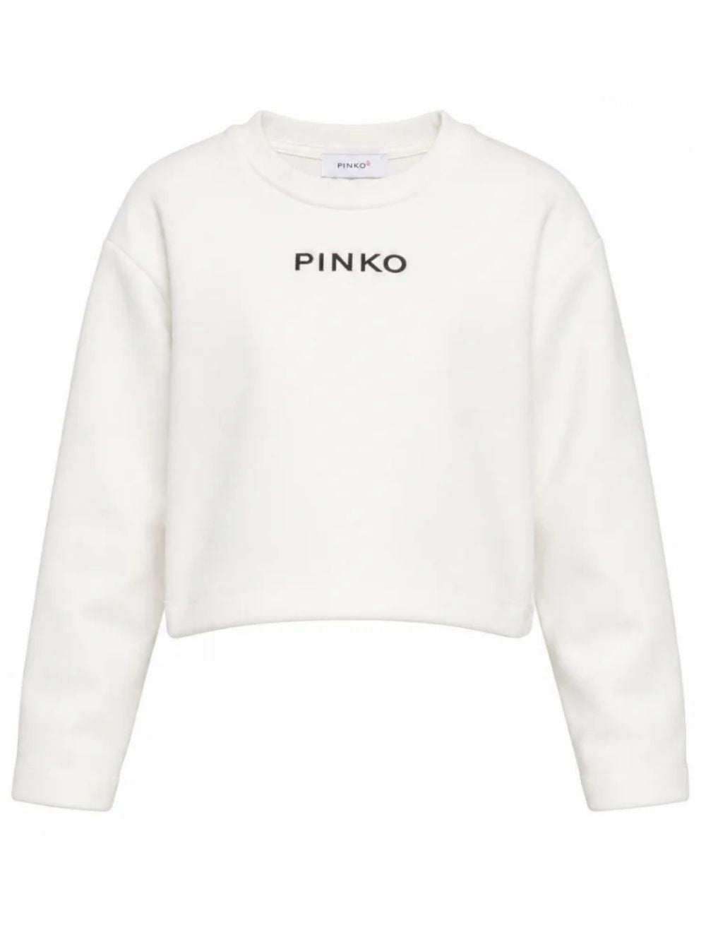 Felpa per bambina Pinko Kids bianca con logo sul davanti KFTS070CJE018 0905 PINKO KIDS 