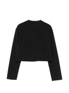Felpa per bambina Pinko Kids nera con logo sul davanti KFTS070CJE018 0909 PINKO KIDS 