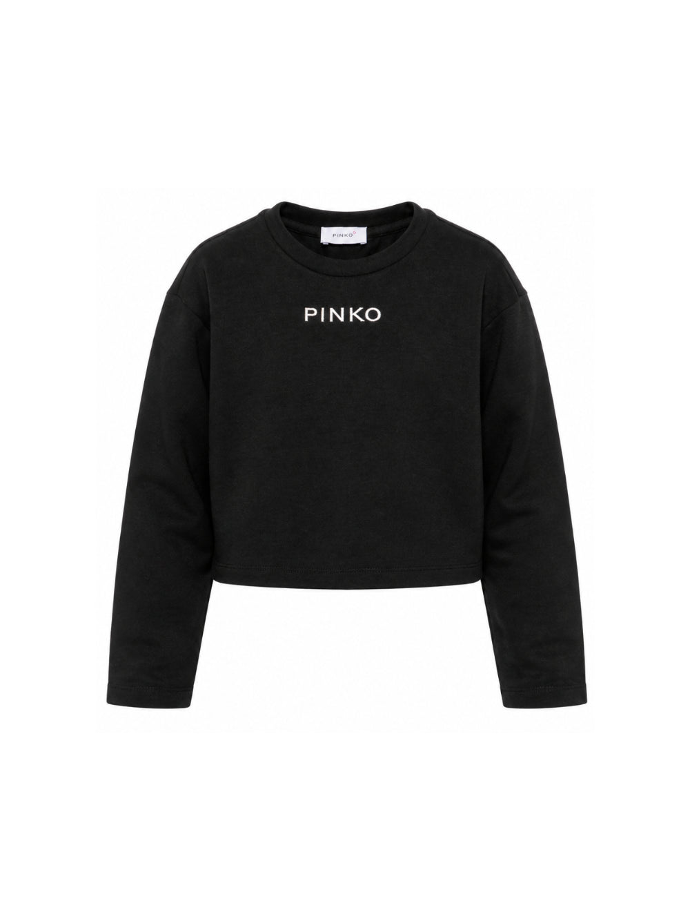 Felpa per bambina Pinko Kids nera con logo sul davanti KFTS070CJE018 0909 PINKO KIDS 