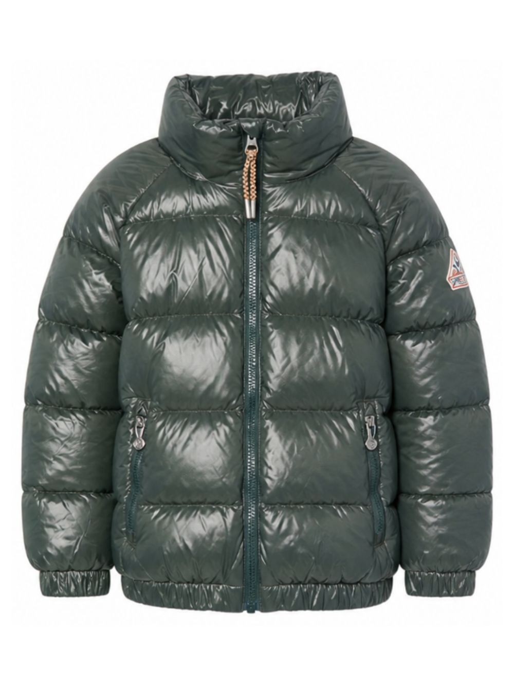 Piumino glossy per bambino Pyrenex Kids verde con imbottitura HKY019 3134 PYRENEX KIDS 