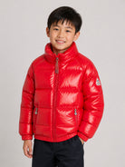 Piumino glossy per bambino Pyrenex Kids rosso con imbottitura HKY019 6050 PYRENEX KIDS 