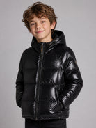Piumino imbottito per bambino Pyrenex Kids nero con cappuccio HKY020 0009 PYRENEX KIDS 