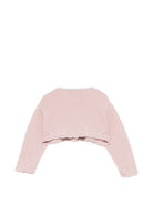 Cardigan per neonata Paz Rodriguez Kids rosa con rifinitura crochet 001-114153 35 PaZ RODRIGUEZ KIDS 