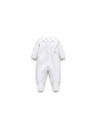Tutina per neonati Paz Rodriguez Kids bianca con colletto alla Peter Pan 005-114016 6060 PaZ RODRIGUEZ KIDS 