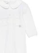 Tutina per neonati Paz Rodriguez Kids bianca con colletto alla Peter Pan 005-114016 6060 PaZ RODRIGUEZ KIDS 