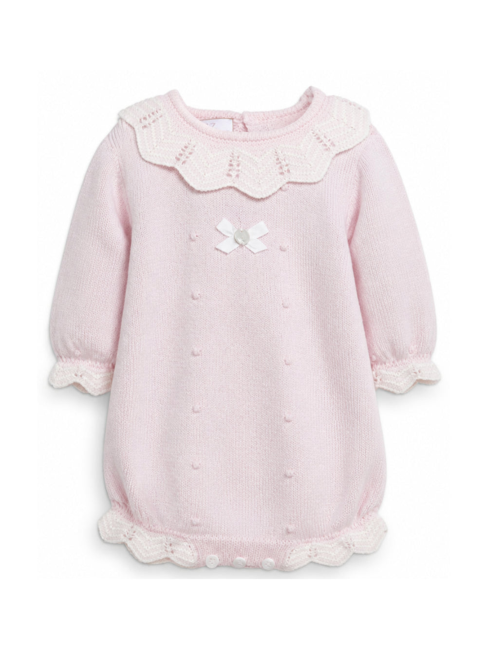 Tutina per neonata Paz Rodriguez Kids rosa con dettaglio fiocco 005-114134 3060 PaZ RODRIGUEZ KIDS 