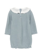 Tutina per neonato Paz Rodriguez Kids azzurra con colletto con punto smock 005-114174 180 PaZ RODRIGUEZ KIDS 
