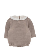 Tutina per neonato Paz Rodriguez Kids marrone con colletto con punto smock 005-114174 68 PaZ RODRIGUEZ KIDS 